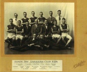 The 1928 Sandy Bay Harriers Club team.